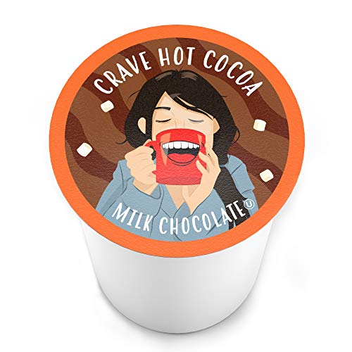 Crave Hot Chocolate Pods, Compatible with 2.0 K-Cup Brewers, Mint Chocolate, 40 Count