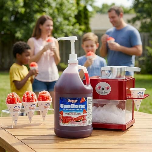 Snappy Root Beer Sno Cone Syrup, 1 Gallon (128 oz), Ready to Use for Snow Cone Machines and Shaved Ice