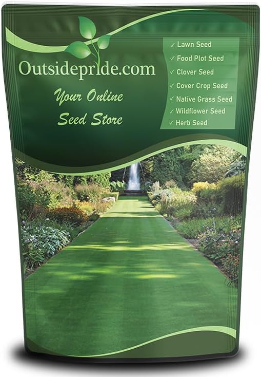 Outsidepride Legacy Fine Fescue Grass Seed Mix - 10 lbs. Shade & Sun Tolerant Blend of Hard, Chewings & Creeping Red with OptiGrowth Coating for Better Establishment