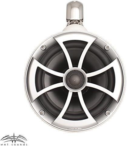 Wet Sounds 2 ICON 8" White Swivel Clamp Tower Speakers- Pair White (Renewed)