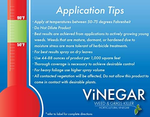 579 Vinegar Weed & Grass Killer, Approved for Organic Production, Pet Safe, Glyphosate Free Herbicide, Quart, 1, Light Yellow