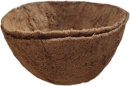 16 Inch Coco Liner for Planters, 2PCS Round Replacement Plant Basket Liner, Coco Fiber for Hanging Basket