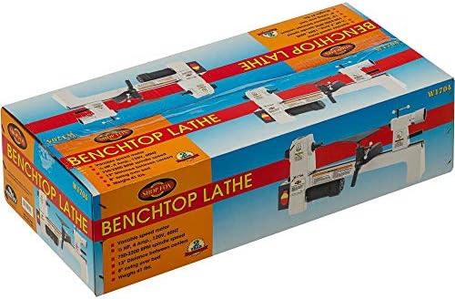 SHOP FOX W1704 1/3-Horsepower Benchtop Lathe