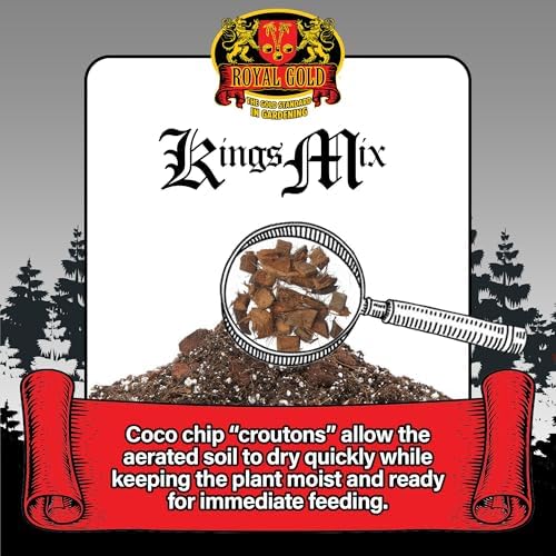 Royal Gold Kings Mix Versatile All Purpose Growing Medium, 1.76 Cubic Foot - for Healthy Root Development