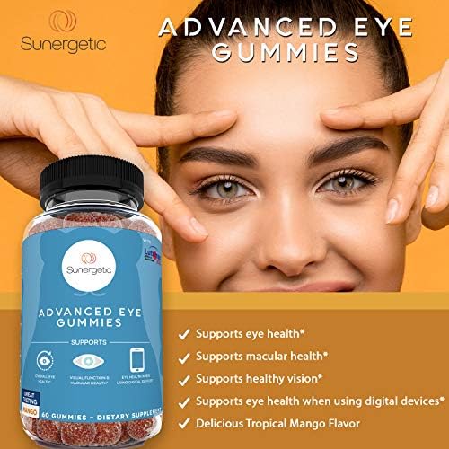 Premium Eye Support Gummies–Lutein Gummies with Zeaxanthin Supports Overall Eye Health