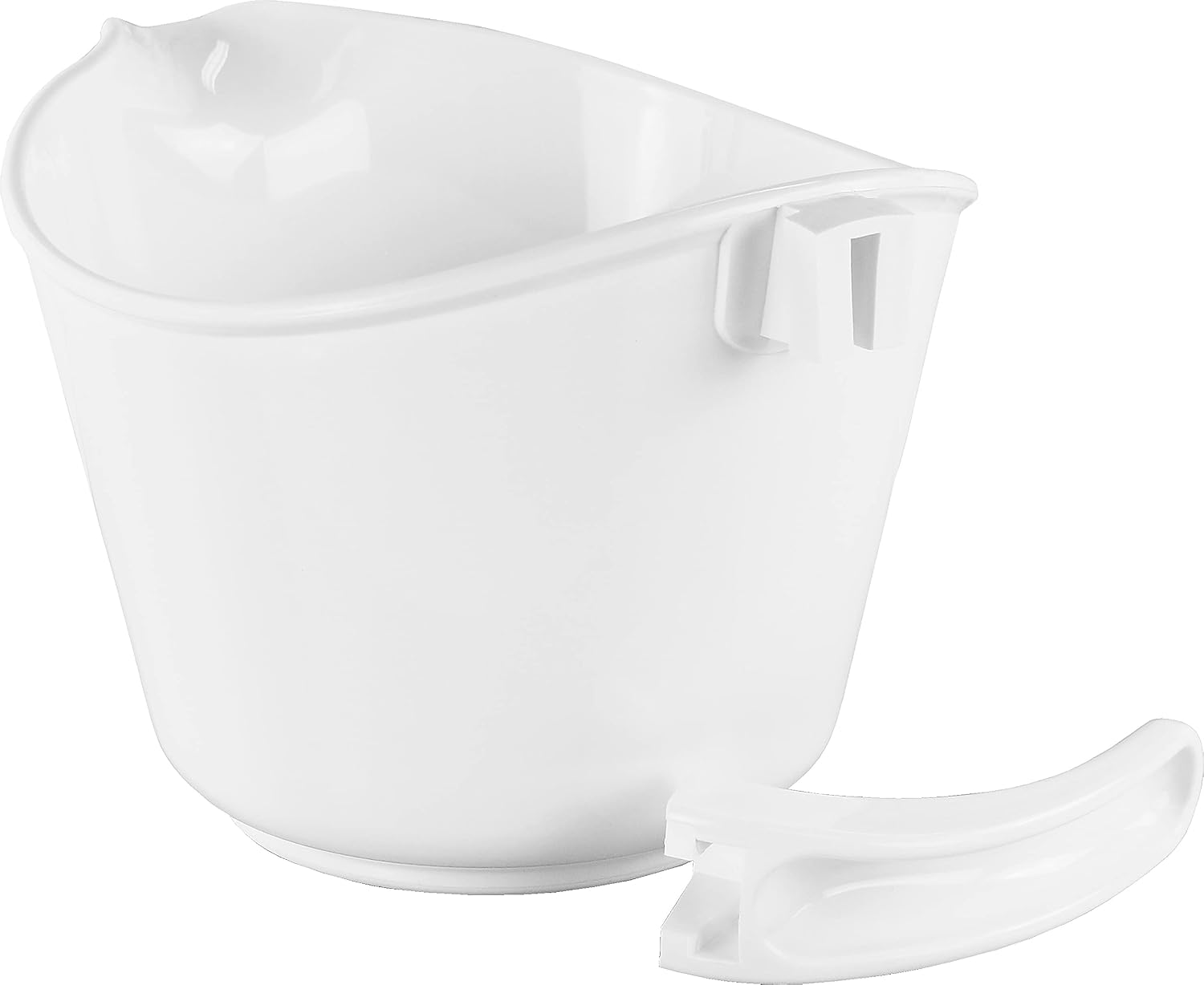 Reston Lloyd, Batter Bowl With Pour Spout, Non-Slip Base, Erogonomic Space Saving Detachable Handle, 2 QT Heavy Duty BPA-Free Microwave & Dishwasher Safe, Plum