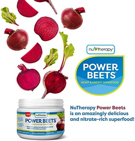 Nu-Therapy Power Beets - Super Concentrated Circulation Superfood - Dietary Supplement – Delicious Acai Berry Pomegranate Flavor – Non-GMO Beet