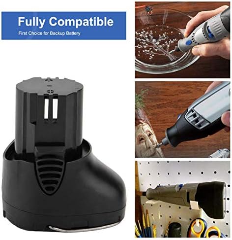 Exmate 2 Pack 10.8V 3.0Ah Battery Compatible with Dremel 855-01 855-02 8000-01 8001-01 8001-02 Cordless Tools