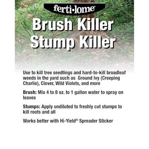 Fertilome (11485) Brush Killer & Stump Killer Woody Plant Control, 32 oz | Triclopyr ester concentrate - Controls woody plants, vines, stumps in non-crop areas - Property owners