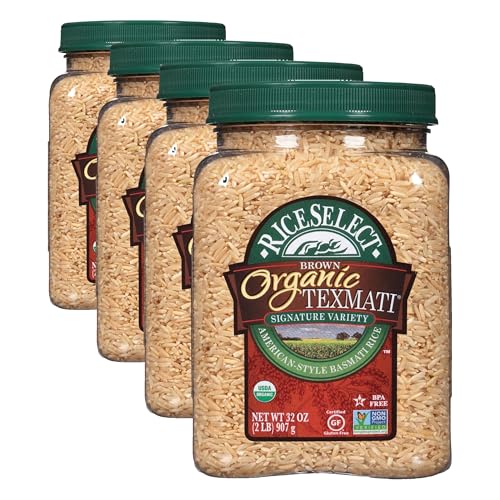 RiceSelect Organic Texmati White Rice, Long-Grain Basmati Rice