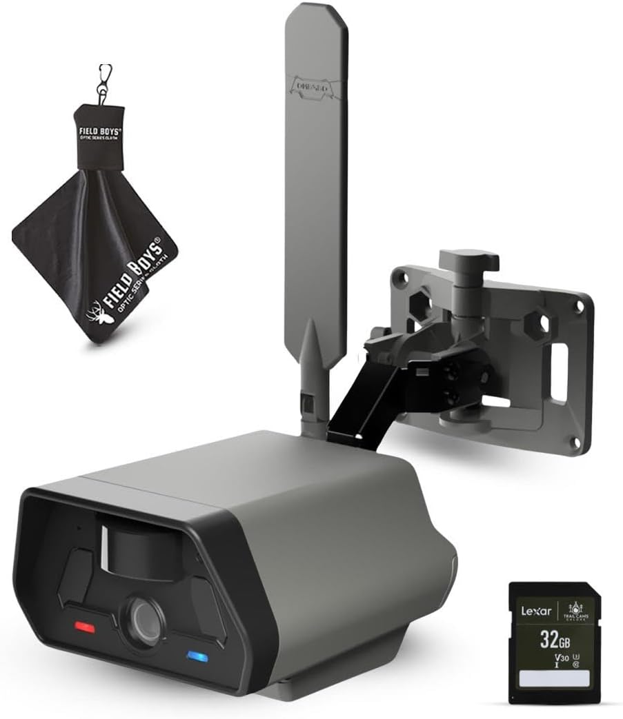 TACTACAM Defend Cellular Security Camera - Wireless Motion Detection - Includes SD Card & Microfiber Cloth for Enhanced Surveillance