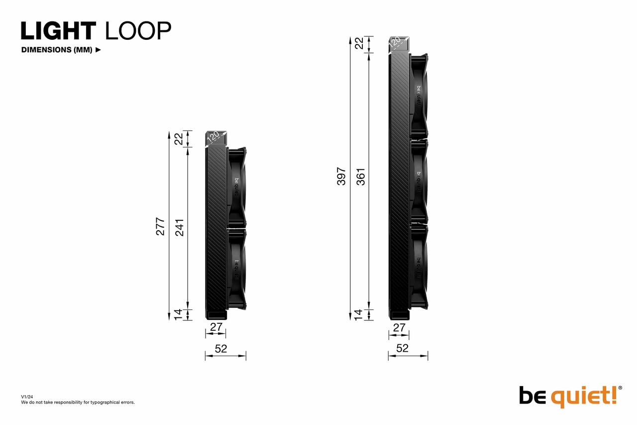 be quiet! Light Loop 360mm White CPU Liquid Cooler for Heavily Overclocked Systems, 3X Light Wings LX 120mm PWM high-Speed White Fan, Stylish ARGB Cooling Block, Extremely high Cooling Performance