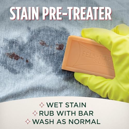 Fels Naptha Laundry Soap & Stain Remover Bar, Pack of 3