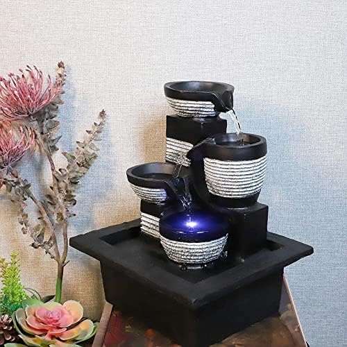 Resin LED Indoor Water Fountains | Office, Home Relocation Gifts