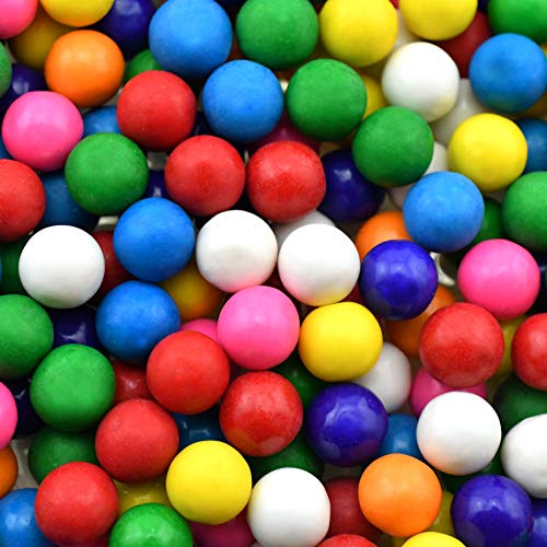 Dubble Bubble Gumball Machine Refill Carton - Bulk Bubblegum Balls - .625 Inch Assorted Gumballs for Small Mini Candy Dispenser - 20 Ounce