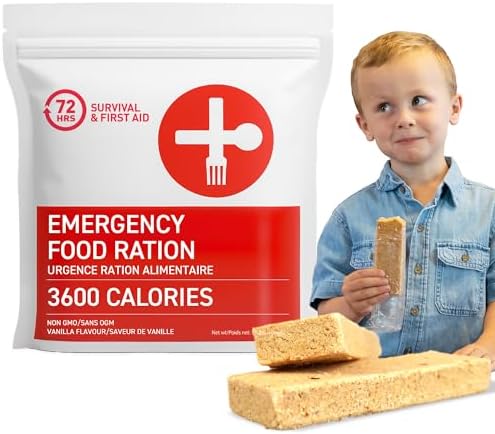 72 HRS Food Rations, Emergency Food Rations, Rations Emergency 3600 Calories for 72 Hours, 5 – Year Shelf Life, Emergency Food