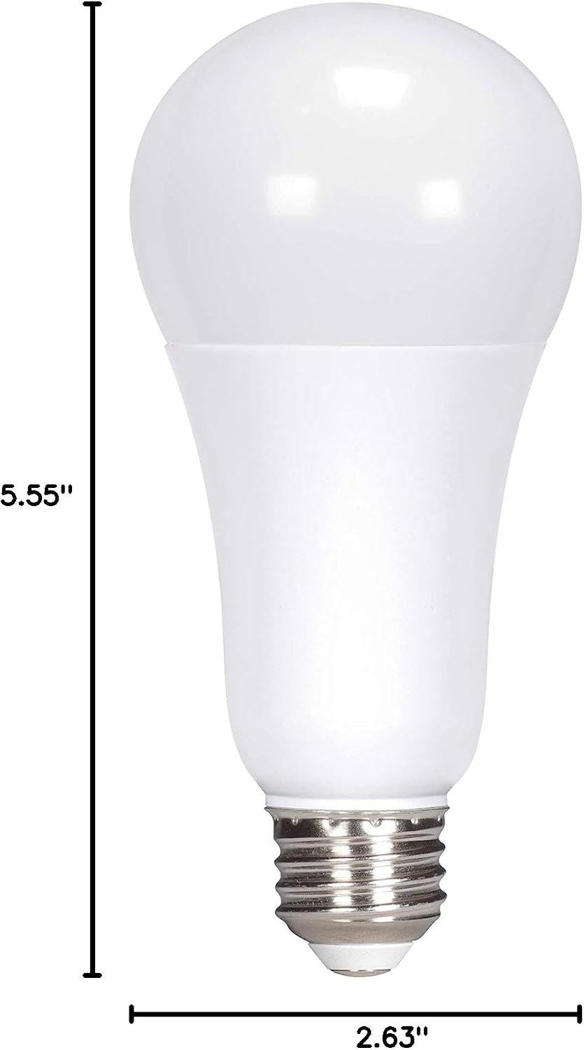 Satco S11332 LED A21 Lamp, 5000K, 220 deg. Beam Angle , White