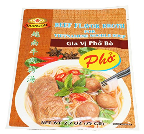 Shanggie Beef Flavor Broth for INSTANT Vietnamese Noodle Soup (3 PACKS)