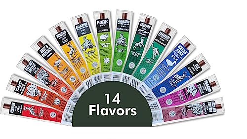 Buffalo Bob's Wild Game Meat Exotic Snack Sticks Variety Pack (14 Items)