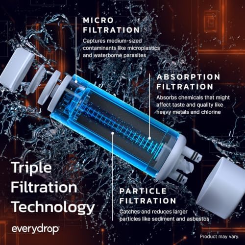 everydrop by Whirlpool Ice and Water Refrigerator Filter 2, EDR2RXD1, Single-Pack