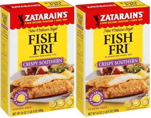 Zatarain's Crispy Southern Fish Fri Seafood Breading Mix, 24 oz (Pack of 8)