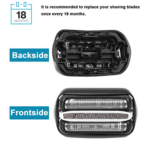32B Series 3 Shaver Foil & Cutter Head Replacement Compatible with Braun