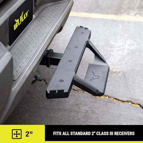 Bully BBS-1200 Black Cast Aluminum Hitch Step, 23" Wide
