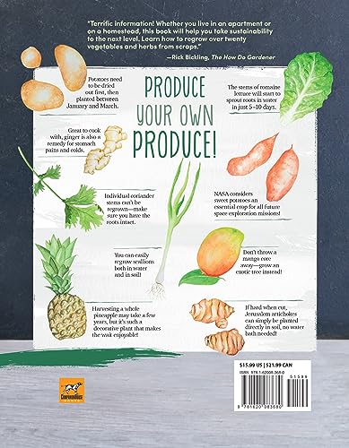 Regrow Your Veggies: Growing Vegetables from Roots, Cuttings, and Scraps (CompanionHouse Books) Sustainable Tips, Troubleshooting