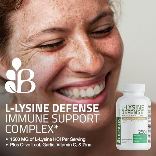 Bronson L-Lysine Defense Immune Support Complex, 1500 mg, 90 Capsules