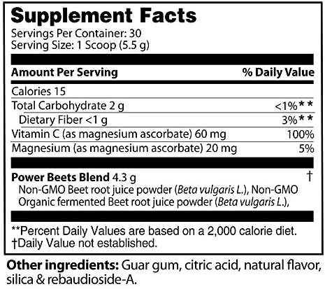 Nu-Therapy Power Beets - Super Concentrated Circulation Superfood - Dietary Supplement – Delicious Acai Berry Pomegranate Flavor – Non-GMO Beet