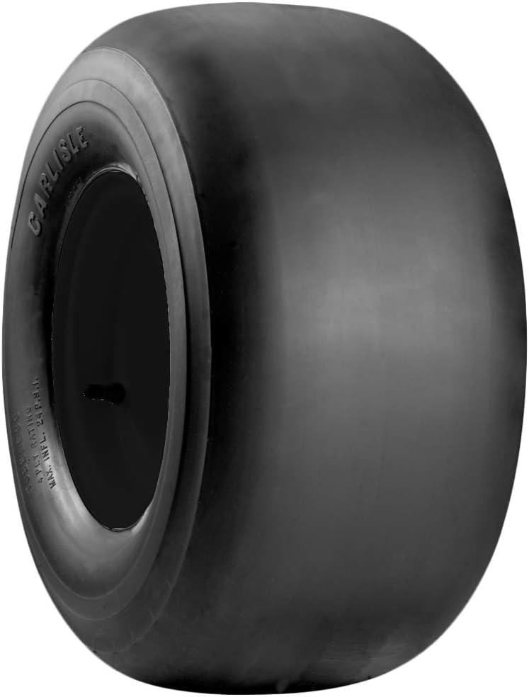 Carlisle Smooth Lawn & Garden Tire - 20X10-10 | Lawn Mower & Garden Tractor All Season Traction 73A3 Rated 2 Ply Bias Construction Black Sidewall Tire