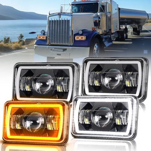 5x7/7x6in H6054 LED Headlights DOT Approved Hi/Low Sealed Beam 2PCS