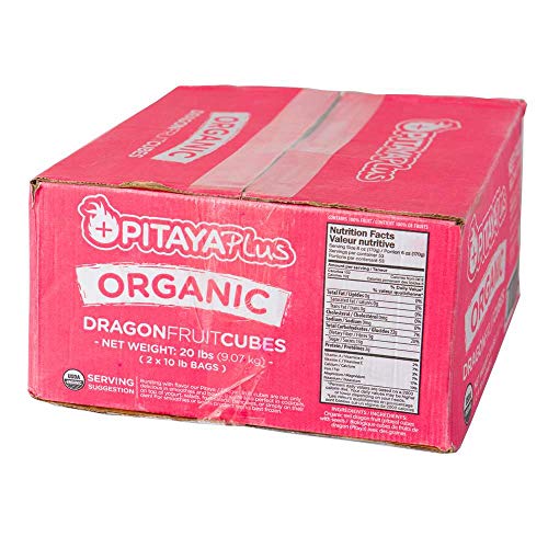 Pitaya Plus Individually Quick Frozen Dragonfruit Cubes 20 lb