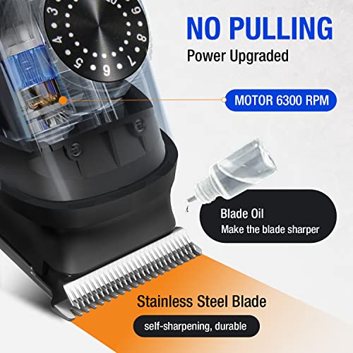 SUPRENT Beard Trimmer for Men Waterproof- IPX7 Professional Mustache Trimmer- 39 Built-in Adjustable Precise Lengths- Cordless USB C Rechargeable &