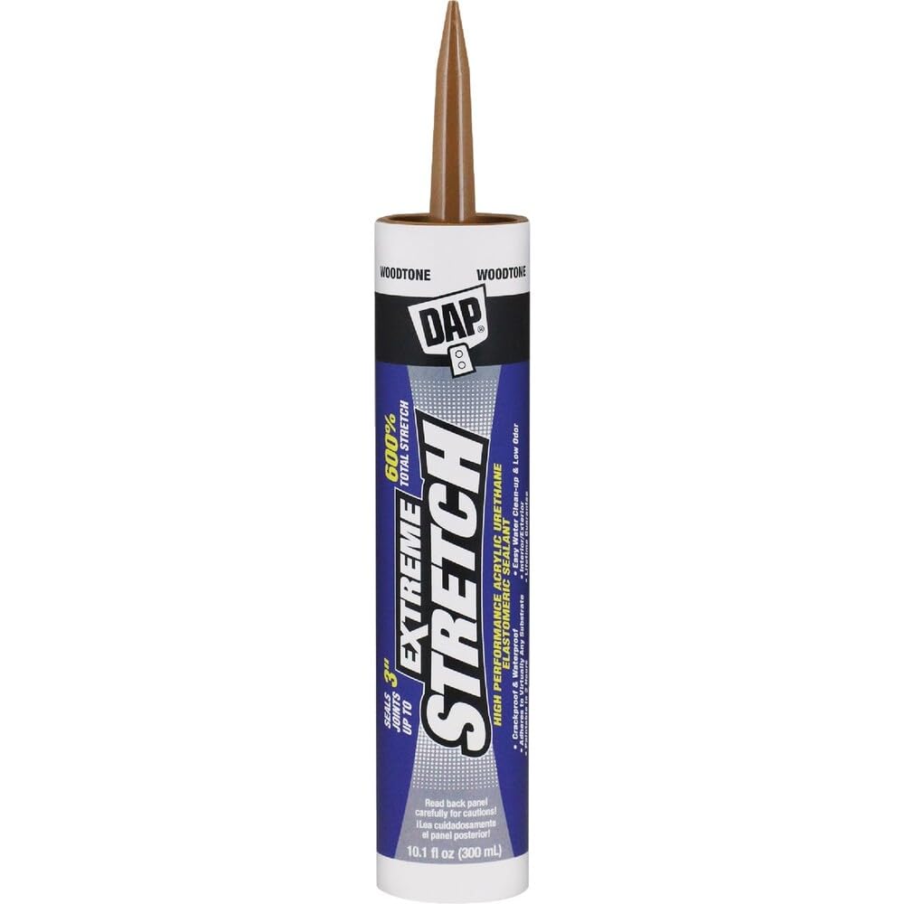 DAP Extreme Stretch Acrylic Urethane Premium Elastomeric Sealant, White, 10.1 Oz (7079818715)