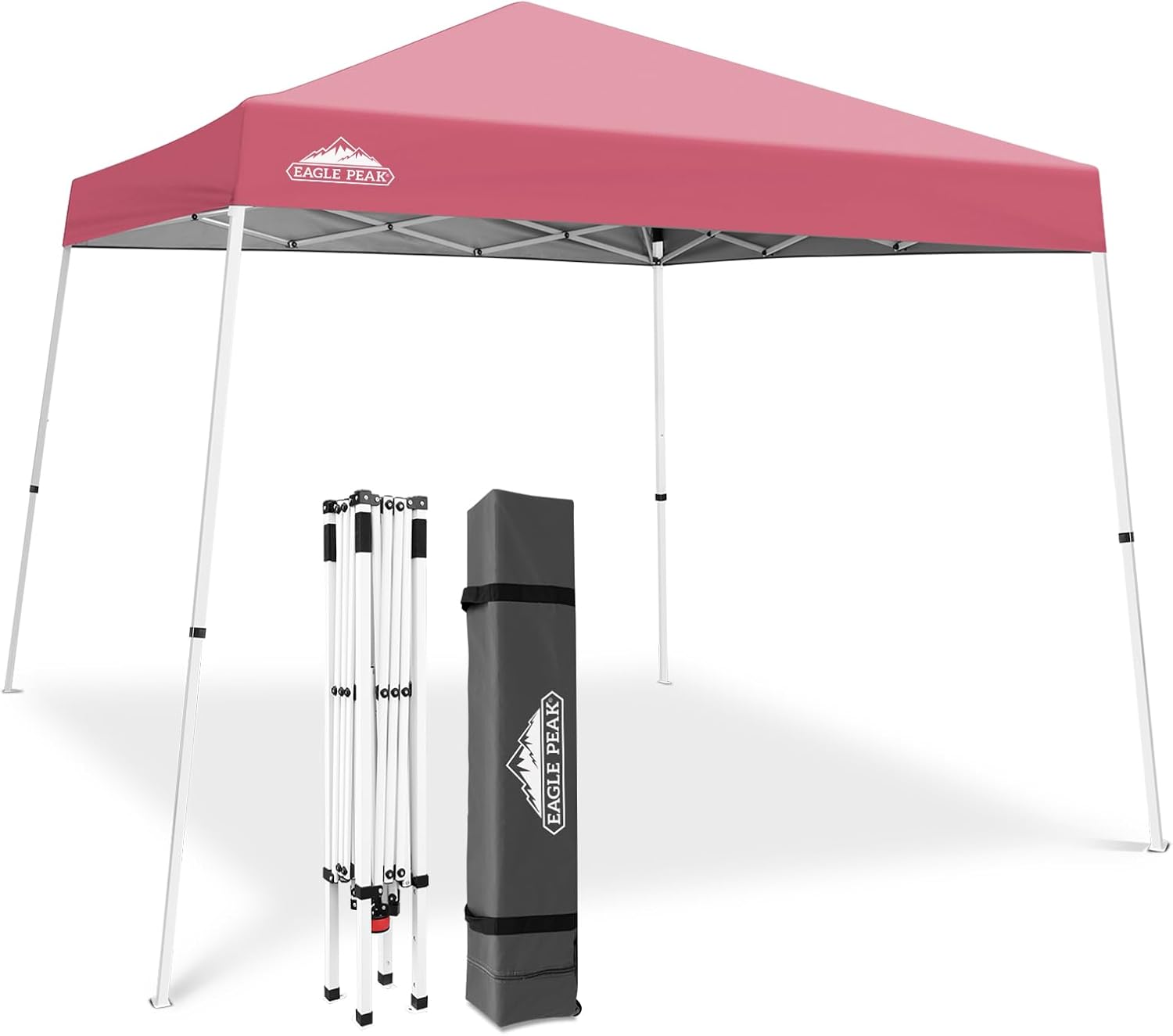 EAGLE PEAK 10x10 Slant Leg Pop Up Canopy Tent, Blue