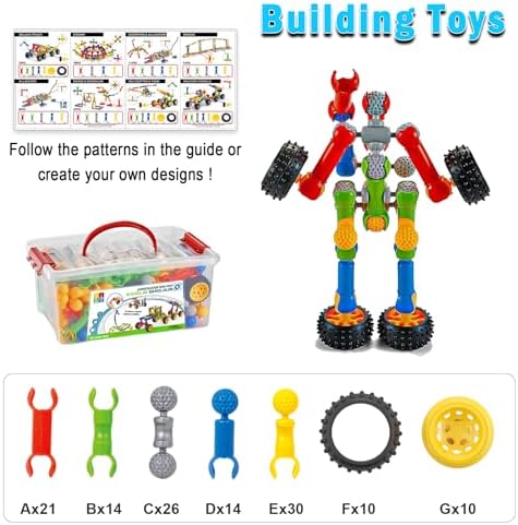 Huaker STEM Building Toys for 3 4 5 6 7 8 Year Old Boys Girls Birthday Gift