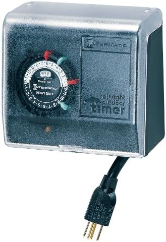 Intermatic P1101 Outdoor Plug-in Timer, Black, 2 ON/Off