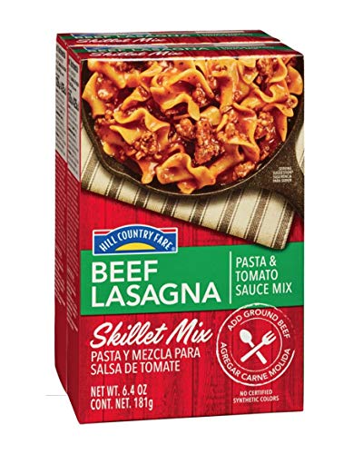 Hill Country Fare Beef Lasagna Skillet Mix 6.4oz (Pack of 2) hamburger helper
