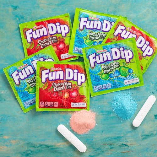 Wonka Fun Dip, Assorted Flavor Party Pack, 0.43 Ounce Packets (48 Count)