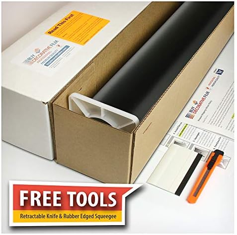 BDF 1BKOT Static Cling Window Film Opaque Privacy Blackout - 36in X 22ft