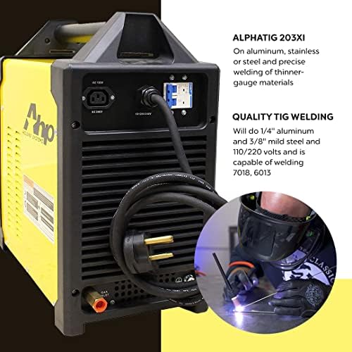 NEW 2024 AHP AlphaTIG 203Xi Amp IGBT AC DC Tig/Stick Welder with PULSE 110/220v 3 YEARS WARRANTY