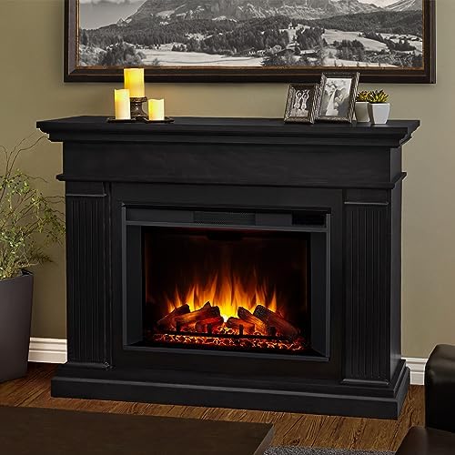 Real Flame Centennial Grand Electric Fireplace with Mantel for Living Room or Bedroom, Replaceable Fireplace Insert Heater