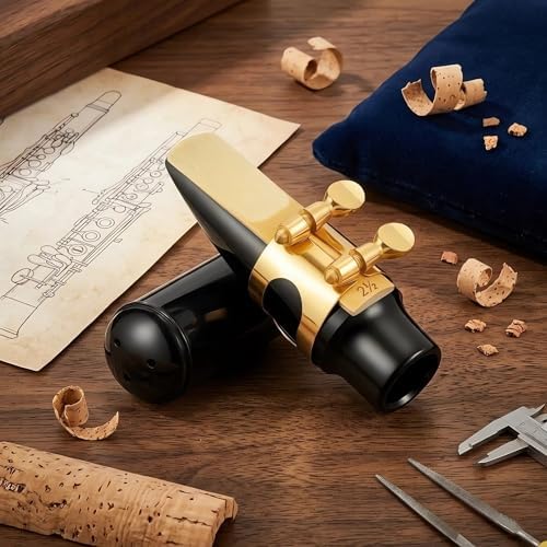 Cecilio 4C Alto Saxophone Mouthpiece with Ligature, Reed & Cap