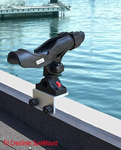 Brocraft Universal Bracket for Crestliner SureMount System/Crestliner Boat Suremount Bracket/Crestliner Boat Rod Holder Mount