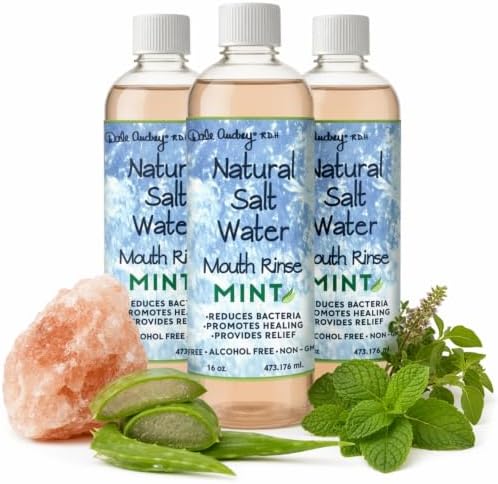Dale Audrey Pink Himalayan Salt Water Rinse, Cinnamon Mouthwash, 16 oz