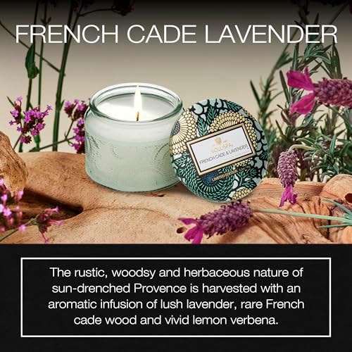 Voluspa Baltic Amber, Petite Candle Jar, 3.2 Ounce, 25 Hour Burn Time, Coconut Wax for Clean Burning, Handcrafted in the USA