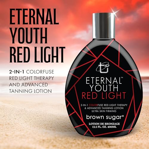 Brown Sugar Eternal Youth Red Light 2-in-1 Tanning Lotion, 13.5 Fl Oz