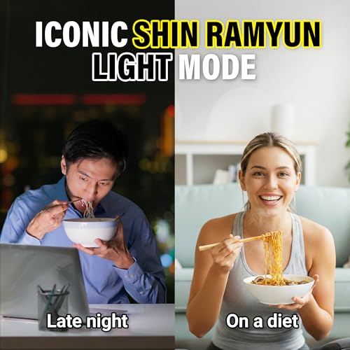 Nongshim Shin Ramyun Light, Air-Dried Korean Ramen Noodles, 4 Pack
