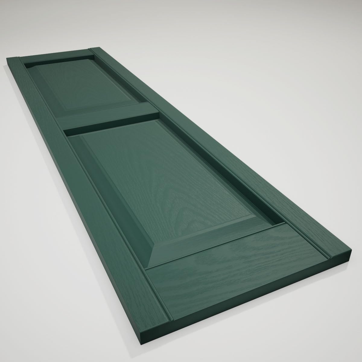 Mid America 00021247002 Standard Size Williamsburg Double Panel Vinyl Shutters, w/Installation Shutter-Lok's & Matching Screws (Per Pair), 002, 12"W x 47"H, Black